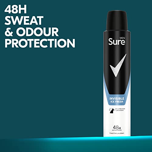 Sure Men Invisible Ice Fresh Anti-Perspirant Aerosol 200ml - Image 5