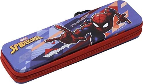 QIPS by HMI Marvel Spider Man Licensed Metal Pencil Pouch with Zip Closure QIPS by HMI Marvel Spider Man Licensed Metal Pencil Pouch with Zip Closure