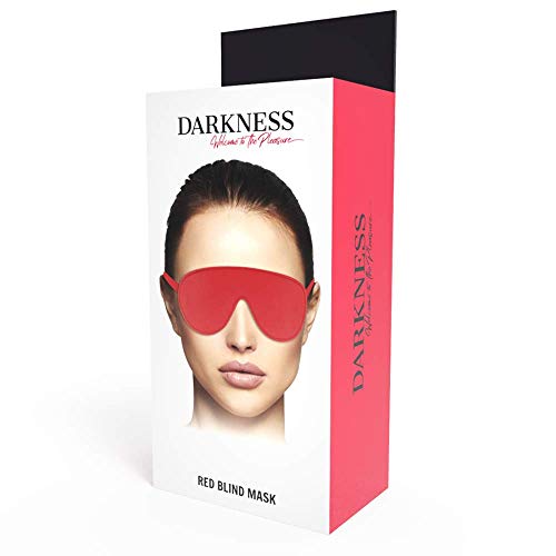 Masque rouge Darkness haute qualité en tissu satiné pour bal masqué