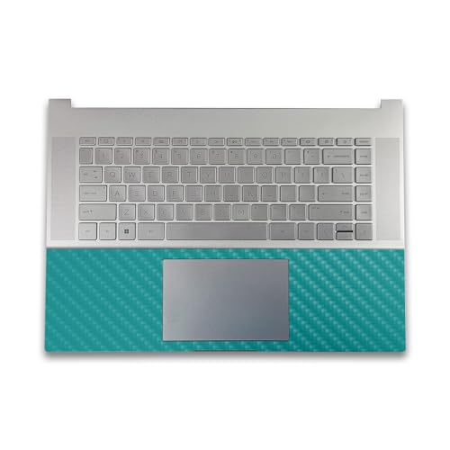 Image of Carbon Fiber Gaming Skin Compatible with HP Envy x360 16 inch (2023) - Solid Teal - Premium 3M Vinyl Protective Wrap Decal Cover - Easy to Apply | Crafted in The USA by MightySkins