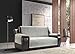 BIANCHERIAWEB Housse de canapé matelassée Modèle Sofa, Protège Les Taches et Imperméable, Housse de canapé 2 Places Gris Clair/Gris Foncé