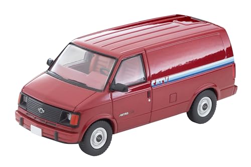 Chevrolet Astro Van Tomytec LV-N344a miniature 1/64 rouge haute fidelite sans aucun assemblage
