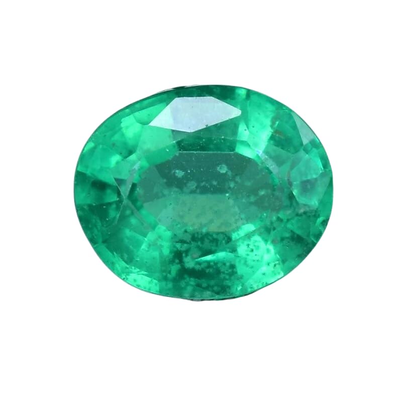 Émeraude naturelle 10x8 mm ovale à facettes pour sertissage facile