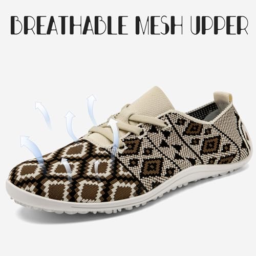 Image of Barefoot Shoes Women Tennis Gym Zero Drop Trail Minimalist Sneakers | Zero Drop 丨Minimalist丨Lightweight Material丨Breathable Mesh丨Non-Slip丨Machine Washable