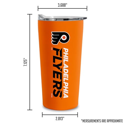 Rico Industries NHL Hockey Philadelphia Flyers 18oz Soft Touch, Easy Grip Tumbler by Rico Industries - Used condition - Image 7
