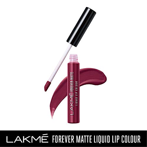 Image of LAKME Forever Matte Liquid Lip Colour, Red Wine, 5.6 Ml & Lakme Forever Matte Liquid Lip Colour, Wine Touch, Long Lasting Liquid Lipstick, 5.6 Ml