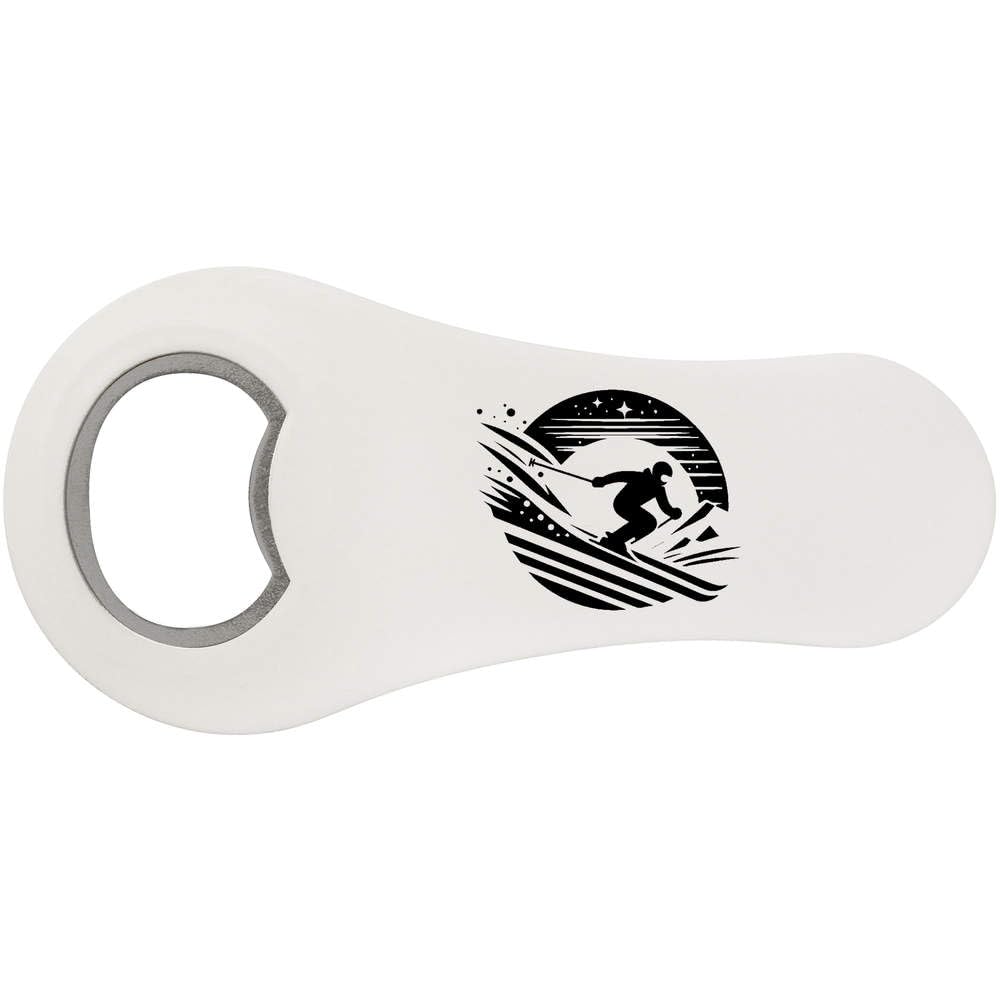'Night Skiing' Bottle Opener Fridge Magnet (BO00084198)