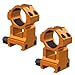 Eastern Tactical Supply Scope Rings 1 Inch Picatinny, 1.5 Inch Height Picatinny Scope Mount for Heavy-Duty Rifle Scope Hunting (RG25-150D) (Orange)