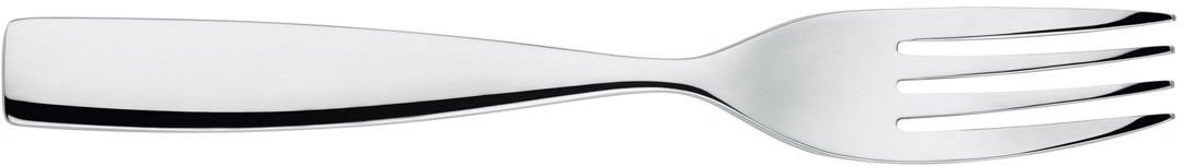 Dessert Fork in 18/10 Stainless Steel Mirror Polished with Relief Decoration, Silver, 3.2 x 19 x 5.5 cm