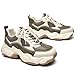 BEAU TODAY Chunky Sneakers for Women, Womens Fashion Sneakers, Lace Up Platform Comfortable Leather Casual Dad Shoes Beige Brown US 5.5