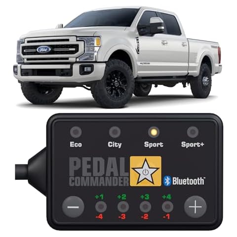 PEDAL COMMANDER for Ford Trucks F250, F350, F450, F550 2011+ Throttle Controller Fits: Base, XL, XLT, King Ranch, Lariat, Limited, Super Duty, Tremor, Platinum, Gas & Diesel Truck Accessories Cover
