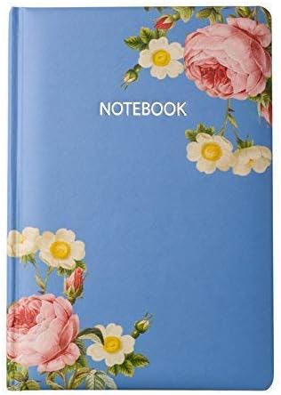 Lineless Notebook (Blank Page) 2020 Hardcover Perforated Sketchbook Medium Size A5 Journal 5,8''x8,3'' Thick Paper Floral Unruled Notebook Acid-Free Paper Total 96 Sheets 192 Pages Plain Notebook