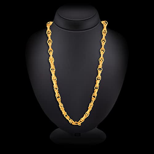 Stylish Golden 1 Gram Stainless Steel Chain for Men