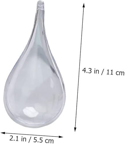 Miniatura 2 de NOLITOY 24 bolas huecas rellenables de Navidad, bolas transparentes rellenables, bolas de Navidad transparentes, decoraciones de ceremonia de boda,