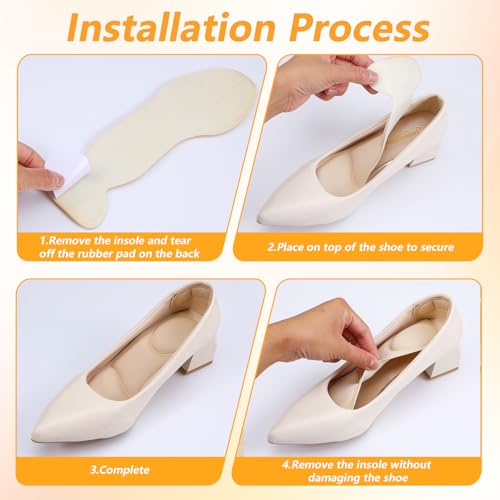 Plantillas para tacones altos TIESOME 2 pares miniatura 4