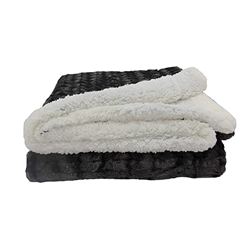 Acomoda Textil - Manta Piel Sintética 130x170 cm, Manta Borreguito Extra Suave para Sofá, Sillón...