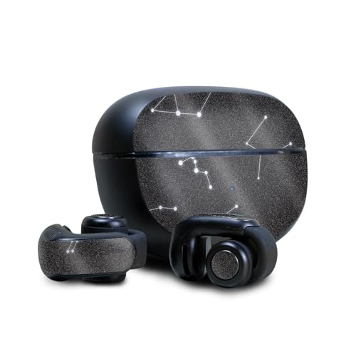 Image of Glossy Glitter Skin Compatible with Bose Ultra Open Earbuds - Constellations - Premium 3M Vinyl Protective Wrap Decal Cover - Easy to Apply | Crafted in The USA by MightySkins