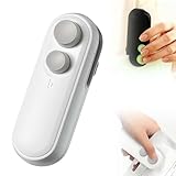 Mini Bag Sealer, 2026 New 2 in 1 Mini Bag Sealer with Cutter and Magnet, Rechargeable Mini Bags Sealer, Portable Resealer Machine for Snack Plastic Bags Chip Food Storage Travel (White)