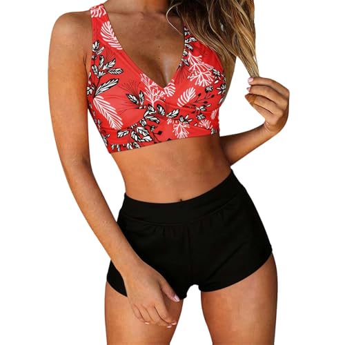 Tankini à bretelles et maillot de bain deux pièces débardeur bas de plage pour femme