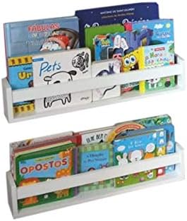 Prateleira Infantil Pabimi – Kit com 2 Peças de 60 cm | Porta Liv...