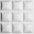 Ekena Millwork WP20X20CLWH 19 5/8"W x 19 5/8"H Classic EnduraWall Decorative 3D Wall Panel, White