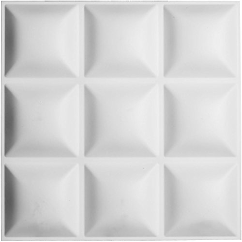 Ekena Millwork WP20X20CLWH-CASE-50 Classic EnduraWall Decorative 3D Wall Panel, 19 5/8W x 19 5/8H, White, 50 Each