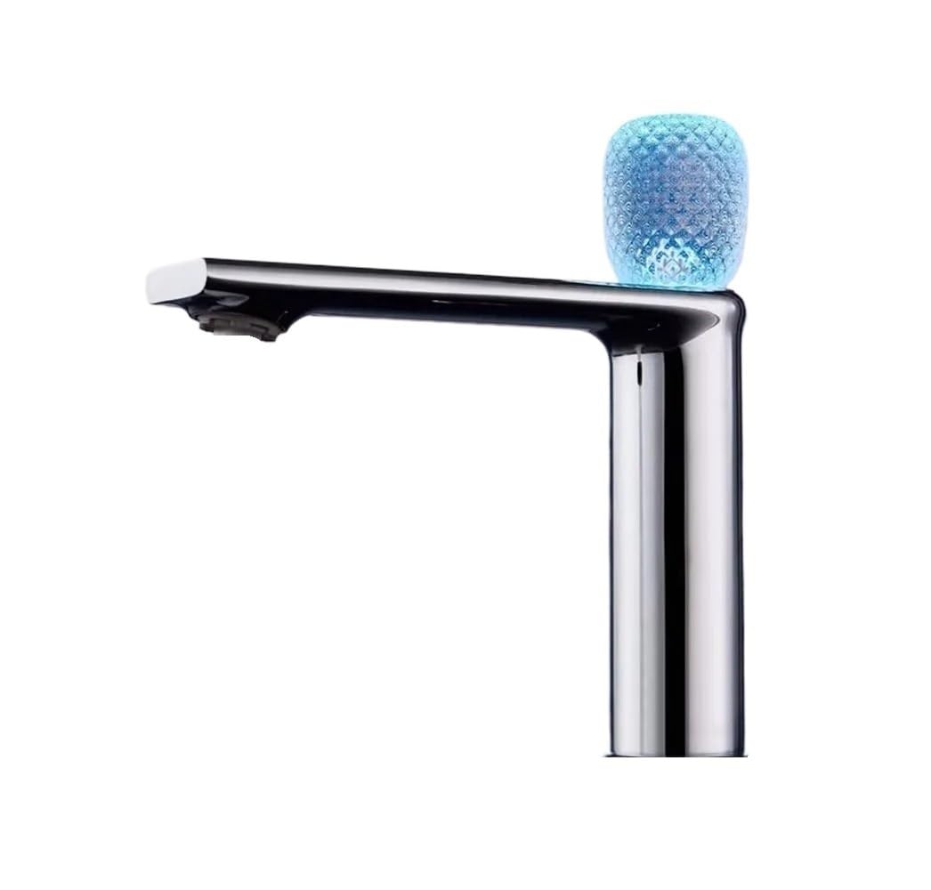 Mitigeur de lavabo chromé eau chaude et froide pour salle de bain moderne