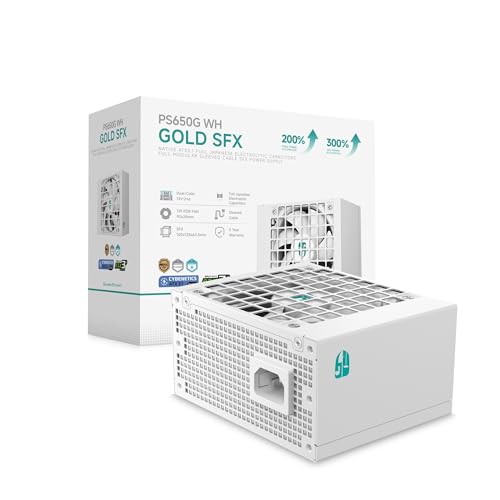 DeepCool PS650G WH SFX 650W ATX3.1 ホワイト Amazon | GamerStorm PS650G WH PC電源ユニット 650W ホワイト ATX3.1