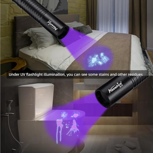 Alonefire SV114 3W Lampe Torche UV LED 365nm Petit Type C USB Rechargeable Lampe Ultraviolet Lumiere Noire Détecteur D'urine pour Resine, Pêche, Scorpion, Minéraux, Ambre avec Batterie Intégrée – vue 4