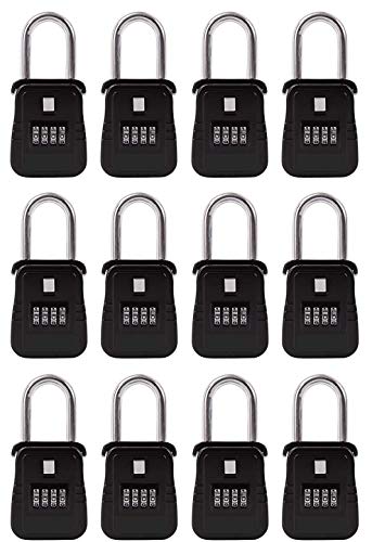 Best Deal 🛒 12 Pack of Key Safe Realtor Lock Box with Set-Your-Own Combination Lock