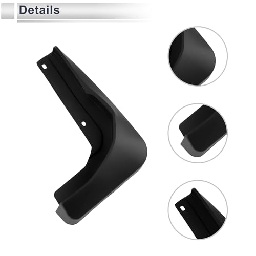 Image of X AUTOHAUX 1set Front and Rear Mud Flaps Splash Guards Mud Guards for Audi A3 Saloon Sport 2017-2020 W /Mount Accessories