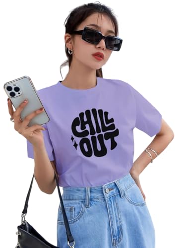 Image of THE DRY STATE Women Cotton Half Sleeve Round Neck Tshirt
