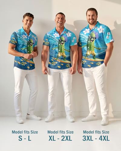 Image of 99TIMORO Fathers Movie Hawaiian Shirt for Men, Characters Button Down Short Sleeve Top, Summer Beach Gifts