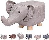 Animal Footstools, Ottomans Padded Cushion Footstool Pouffe Stool Rest Seat Sofa Chair Kids Learning...
