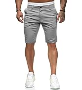 ALLABREVE Mens Chinos Flat Front Golf Short Work Dress Short Summer Beach Shorts Pants