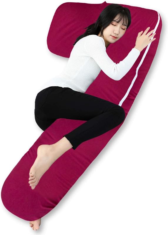AarVi Full Body Pregnancy Pillow L Shaped Maternity Pillow for Pregnant Women and Back Pain Great for Anyone