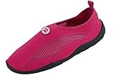 StarBay Women's Wave Water Shoes Pool Beach Aqua Socks, Yoga , Exercise,10 B(M) US,Fuchsia-2909