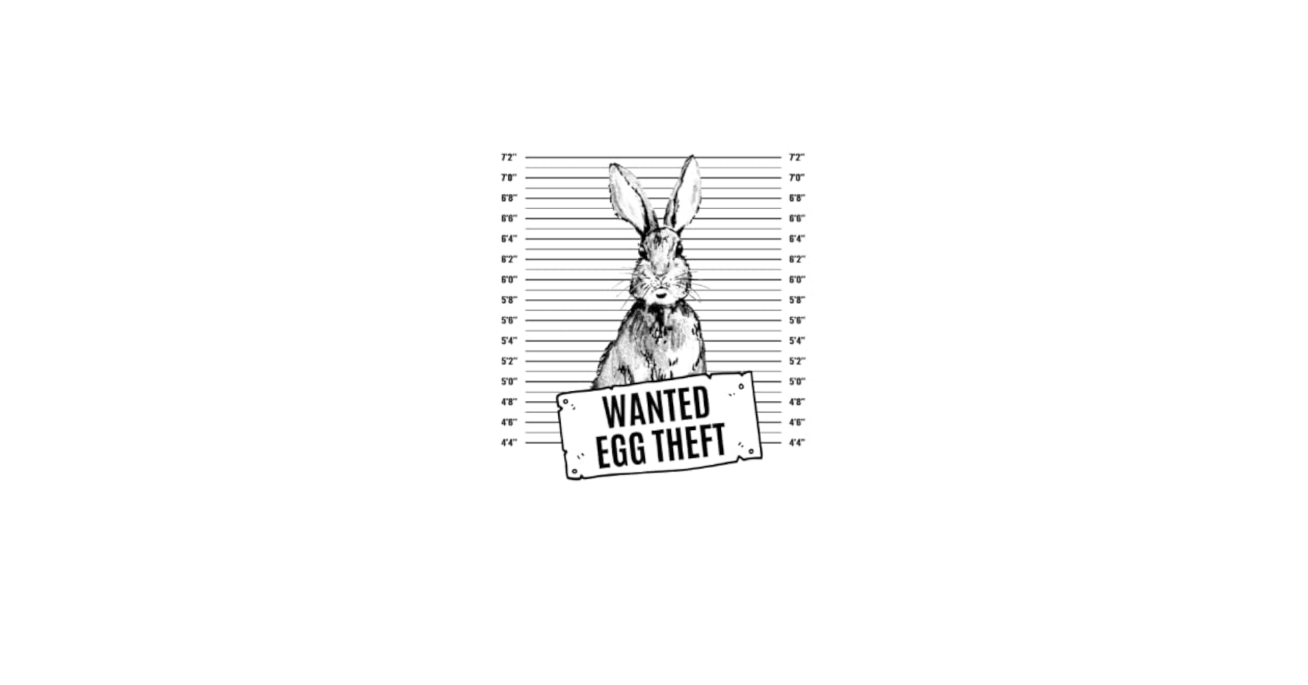 Funny easter bunny mugshot: 6