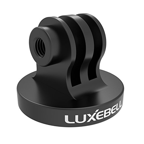 Luxebell Tripod Mount Adapter Aluminum Monopod Head for Gopro Hero 8 7 6 5 4 Max Fusion Session Black Silver Hero+ LCD 3+ 3 2 and Geekpro