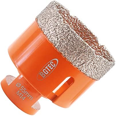 BGTEC Dry Diamond Core Drill Bits Diameter 35mm for Porcelain Tile Ceramic Marble Brick M14 Thread