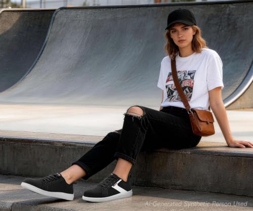 Image of LARNMERN Slip On Steel Toe Shoes Women Work Walking Sneakers Skate Hands Free Safety Tennis Shoes