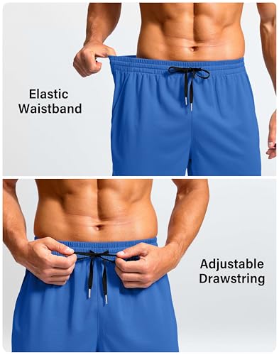 Image of G Gradual Men's Athletic Workout Shorts with Pockets 5 inch /7 inch /9 inch Lightweight Quick Dry Gym Basketball Running Shorts for Men