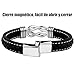 Rebundex Pulsera Cuero Regalos Originales para Hombre Navidad Regalos San Valentin Hombre Originales Pulseras para Parejas de Novios Cumpleaños Aniversario Boda Novio Esposo Pareja Hijo Amigo Padre Imagen de Rebundex Pulsera Cuero Regalos Originales para Hombre Navidad Regalos San Valentin Hombre Originales Pulseras para Parejas de Novios Cumpleaños Aniversario Boda Novio Esposo Pareja Hijo Amigo Padre