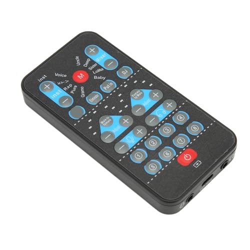 Generic Mini Cambiador de Voz Portátil con 8 Efectos de Sonido para Computadora de Teléfono Móvil, Adecuado para DJ, Color Negro, 1 Juego