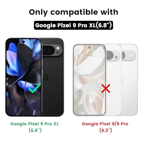 Image of Nillkin Case for Google Pixel 9 Pro XL (6.73'' Inch) Super Frosted Shield Pro Magnetic Suction Function Only Hard Back Soft Border (PC + TPU) Cover Raised Bezel Camera Protect Green Color