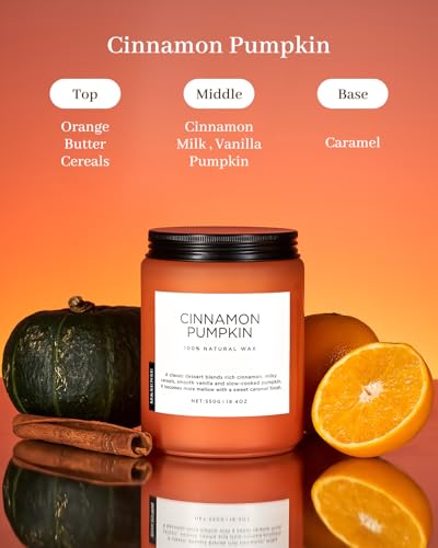 MSENSE-Cinnamon-Pumpkin-Scented-Fall-Candles-Double-Wick-Large-Soy-Natural-Candles-194oz-110-Hours-Long-Lasting-Slow-Burning-Halloween-Autumn-Candle-Gift-Home-Decor MSENSE Cinnamon Pumpkin Scented Fall Candles Double Wick Large Soy Natural Candles 194oz 110 Hours Long Lasting Slow Burning Halloween Autumn Candle Gift Home Decor