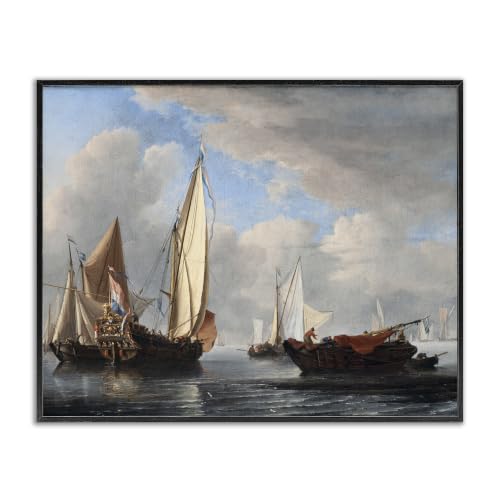 Classic Nautical Yacht and Vessels, 11 x 14 Inch Framed Giclée Print