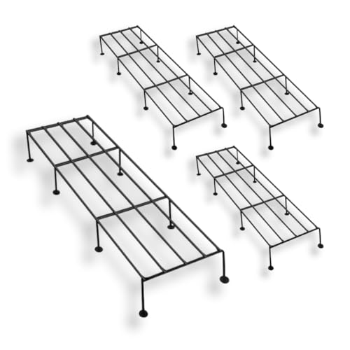 Patio Planet Anti Rust Metal Plant Stand for Balcony (Set of 4 Black) | Planter Stand for Living Room - 24 inches | Pot Stand for Outdoor & Indoor Plants (B0D5B993NX) Amazon Price History, Amazon Price Tracker