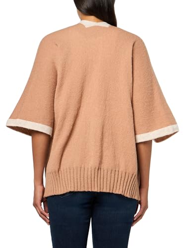 Mud Pie Women's Bringham Reversible Poncho, Tan2