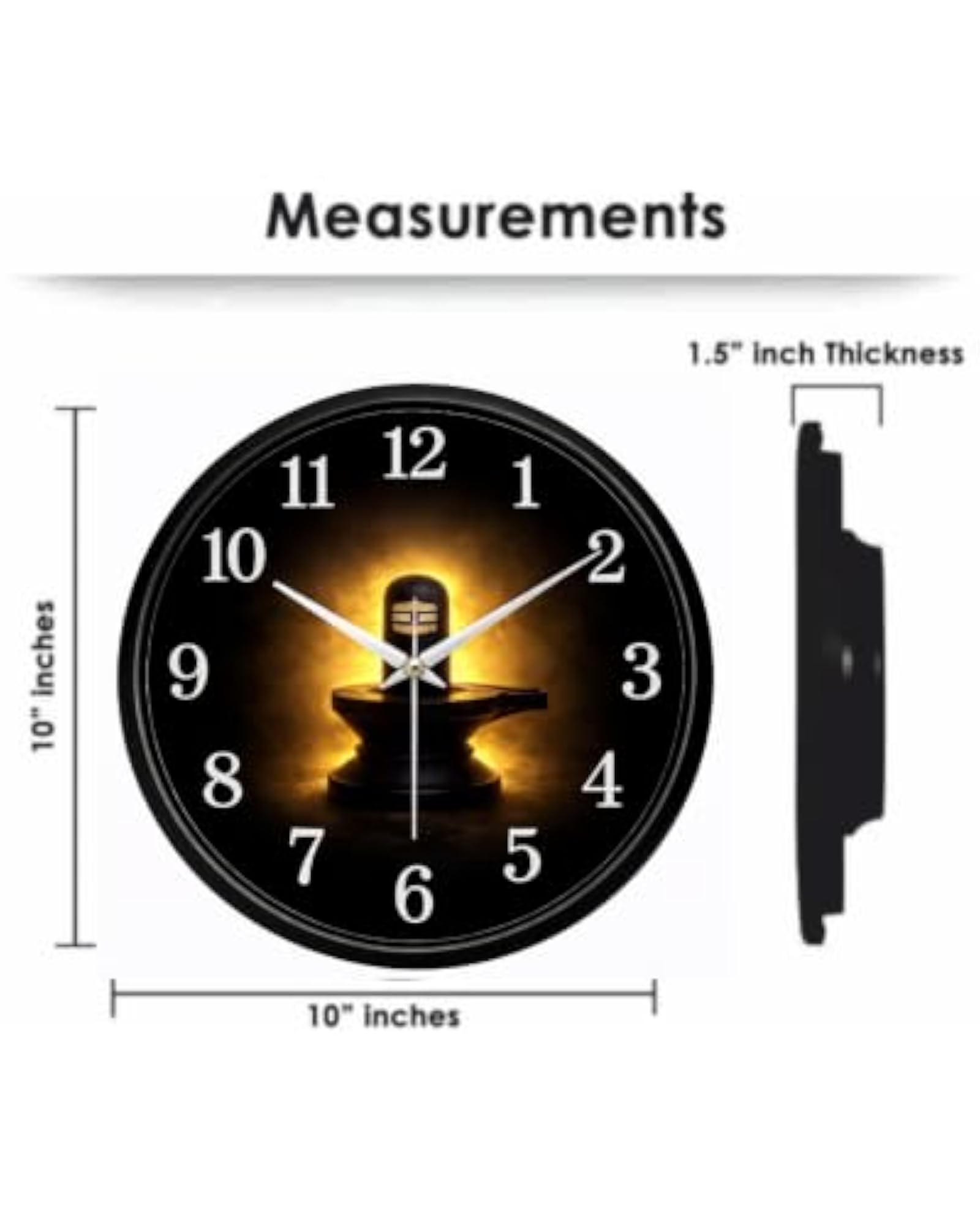 Shivling Wall Clock, Lord Shiva Decorative Home Décor